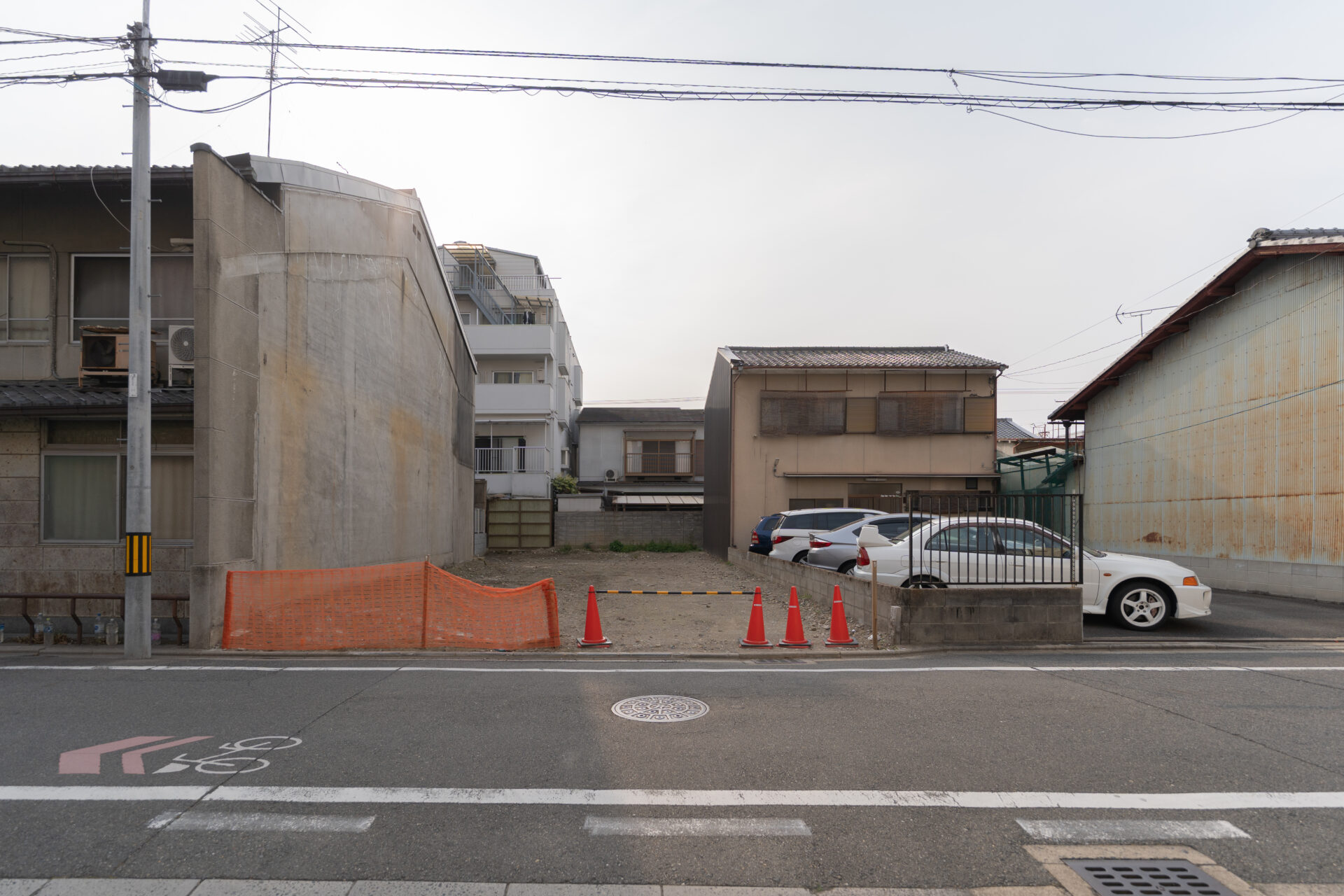 京都田の字エリア更地、49坪、間口7.7m